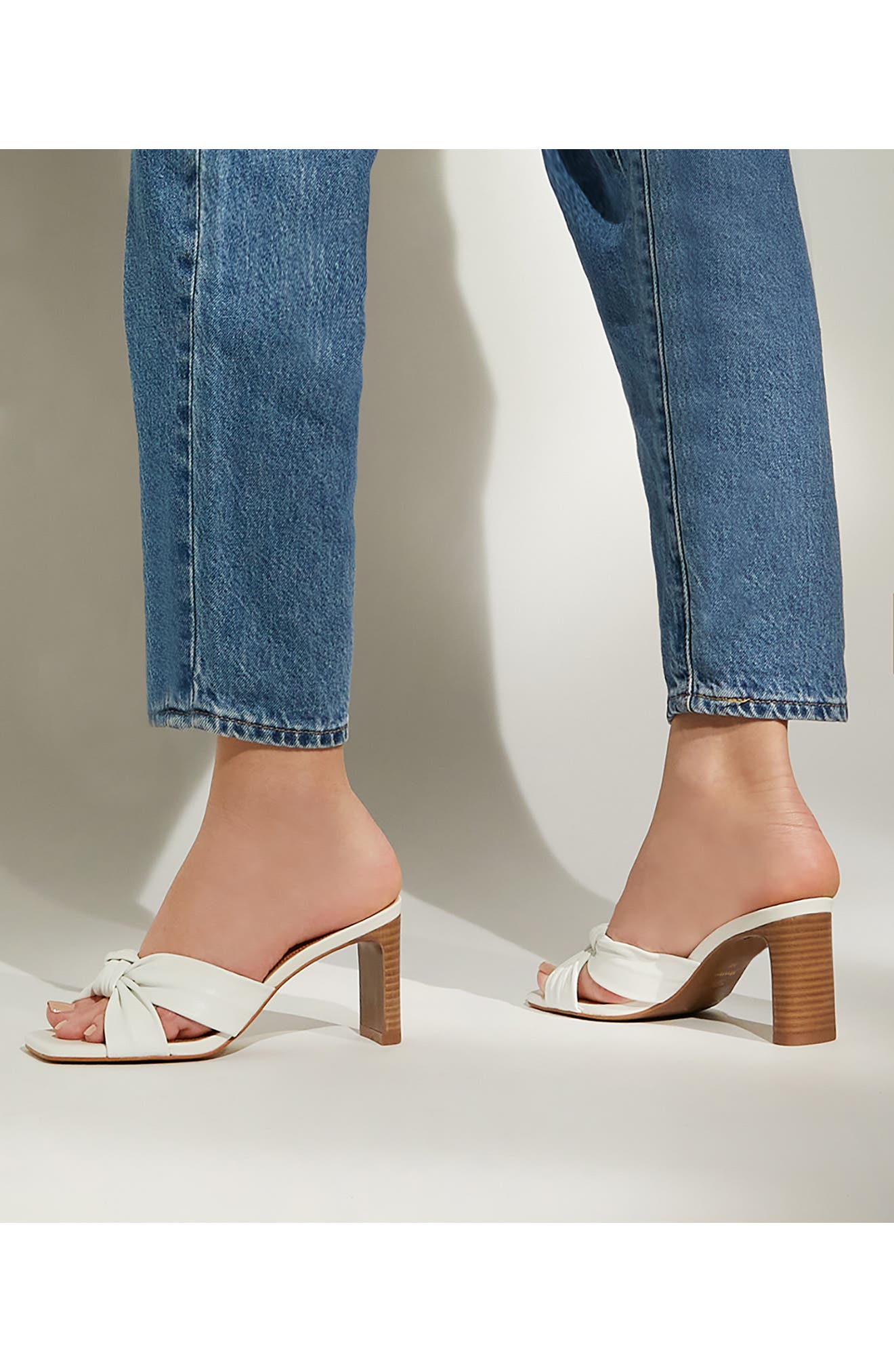 Dune London Maize Slide Sandal, Alternate, color, White