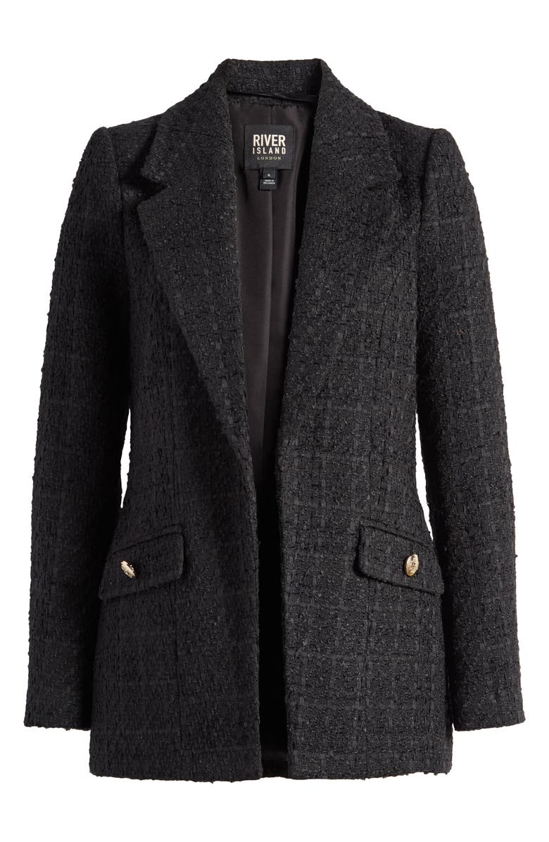 River Island Bouclé Blazer, Alternate, color, 