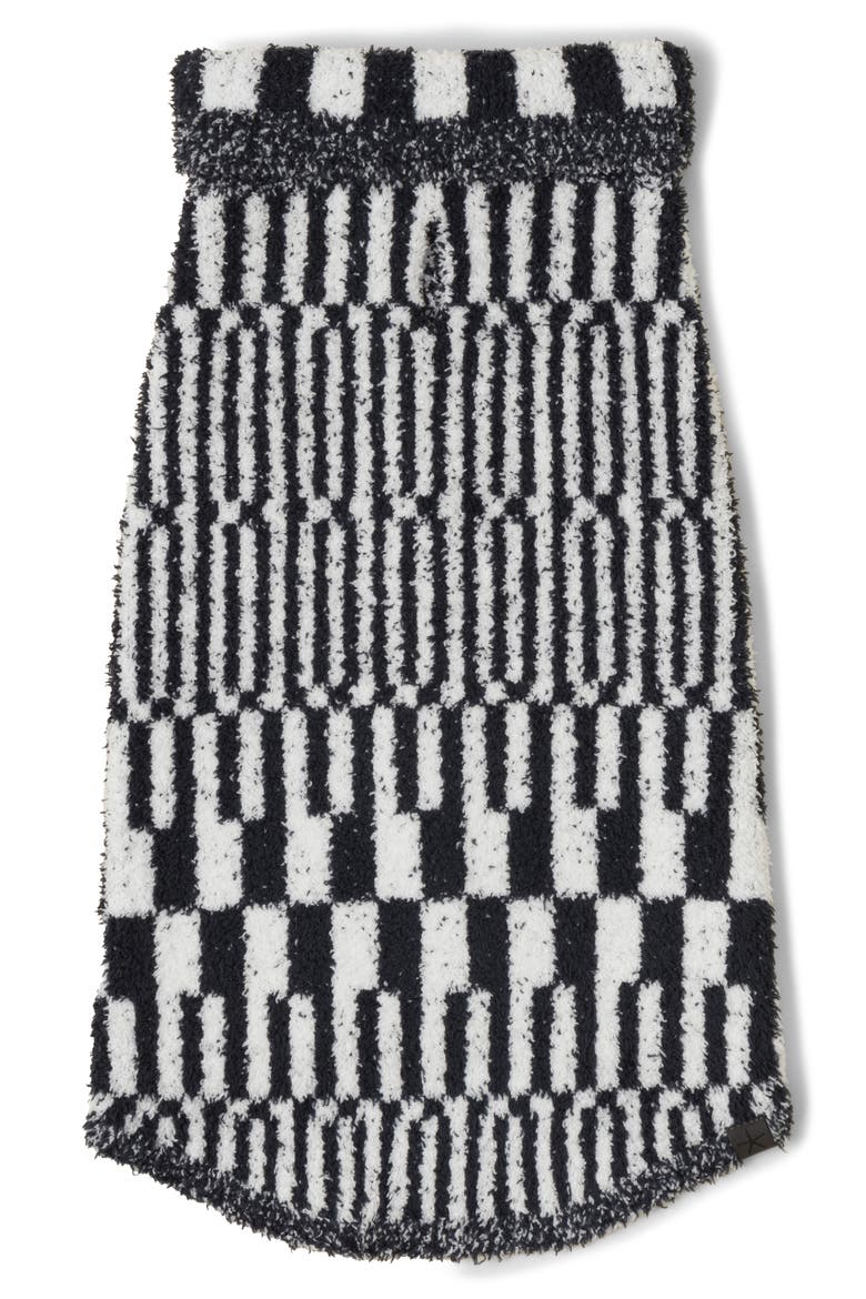 CozyChic™ Abstract Check Dog Sweater, Main, color, HE PEARL-INDIGO