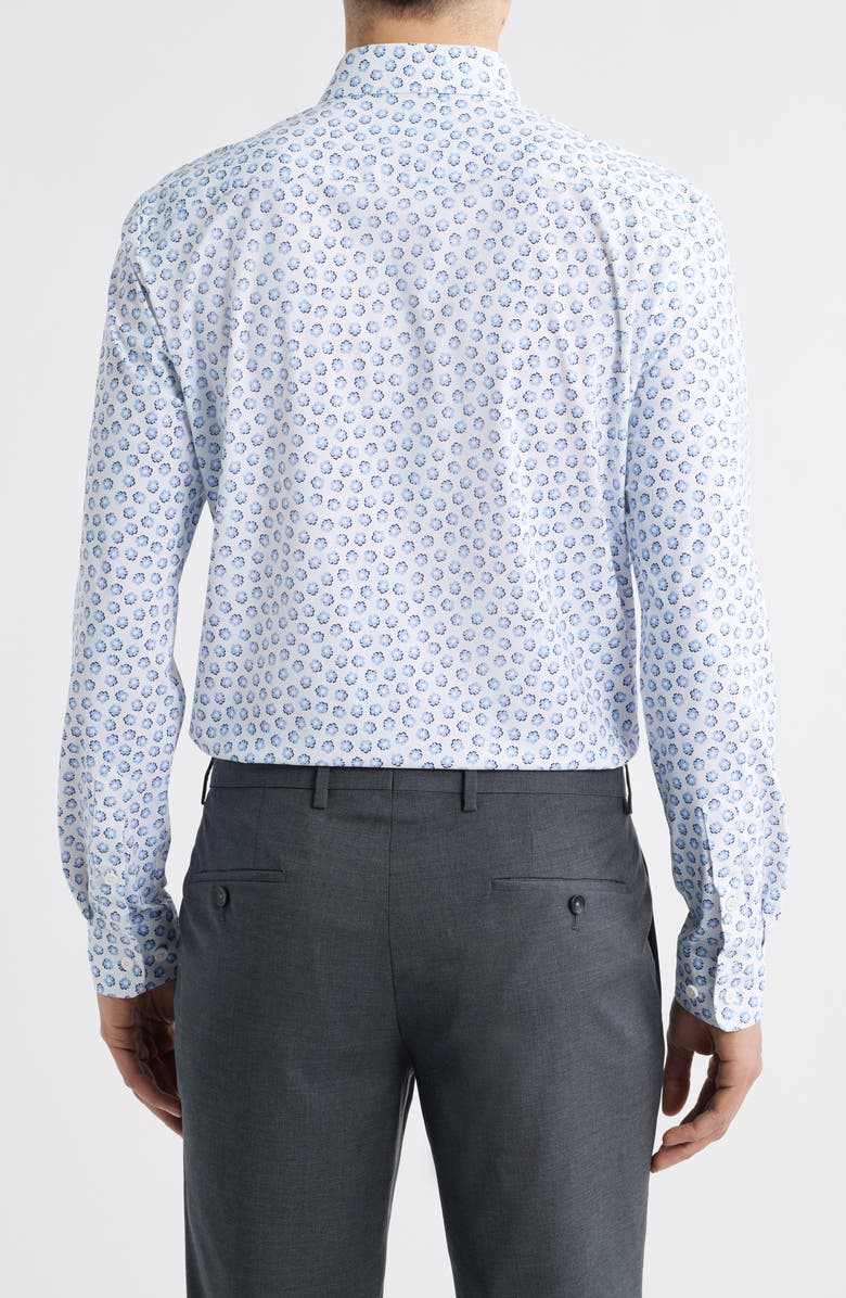 BOSS Roan Kent Slim Fit Floral Stretch Button-Up Shirt, Alternate, color, Light/ Pastel Blue