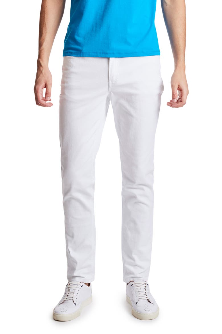 Rebel Skinny Jeans, Alternate, color, WHITE JEANS