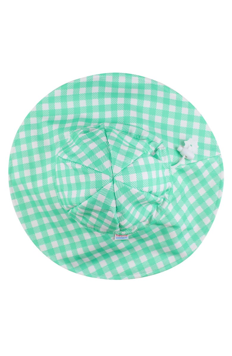 RuffleButts Unisex UPF50+ Sun Protective Hat, Alternate, color, Spring Green Gingham