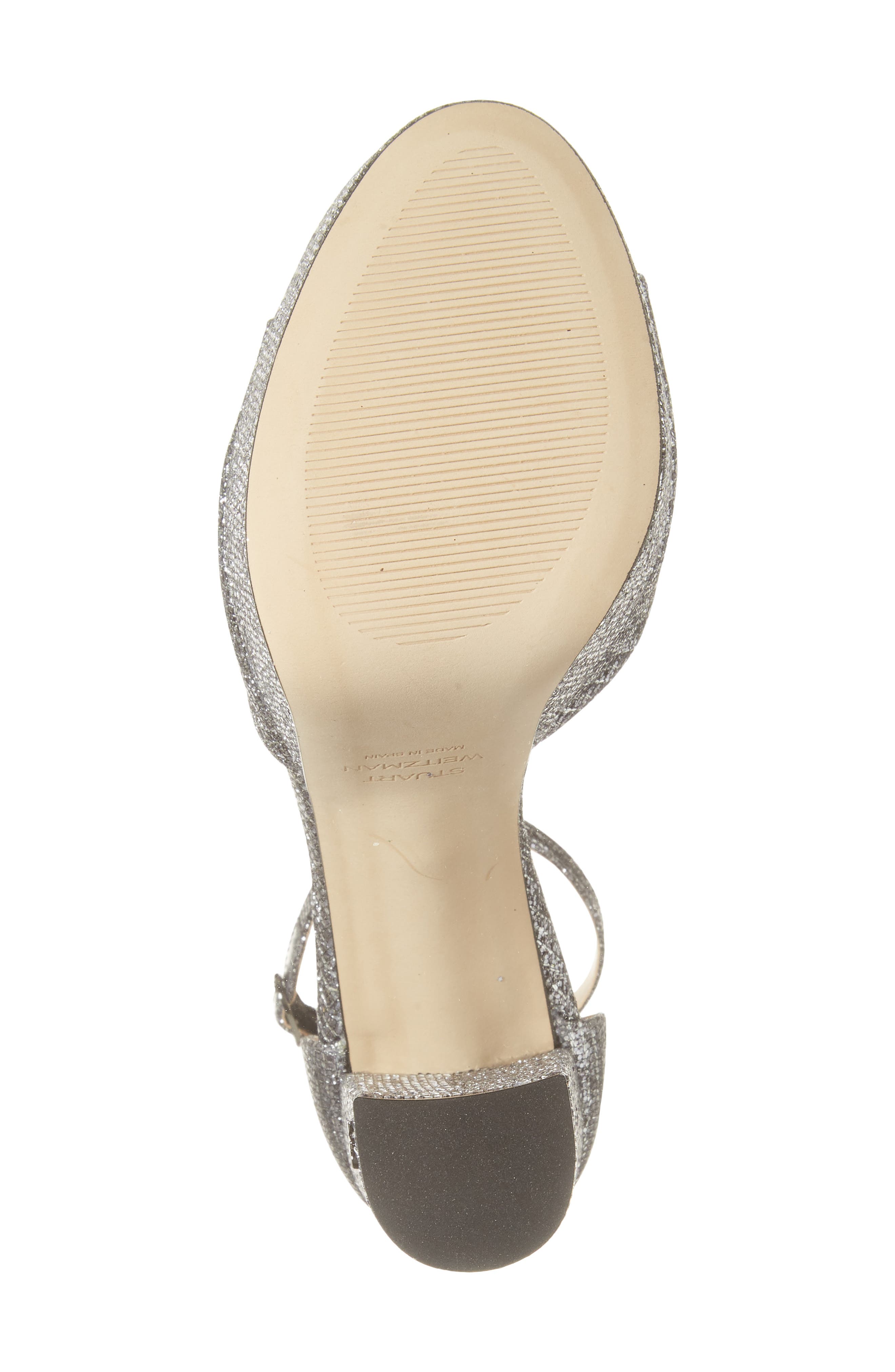 Stuart Weitzman Pamela Glitter Platform Sandal, Alternate, color, 