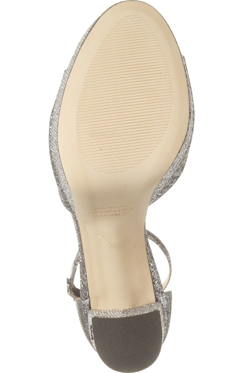 Stuart Weitzman Pamela Glitter Platform Sandal, Alternate, color,
