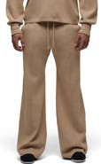 Hudson Jeans Foldout Wide Leg Cotton and Cashmere Sweatpants