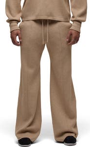 Hudson Jeans Foldout Wide Leg Cotton and Cashmere Sweatpants