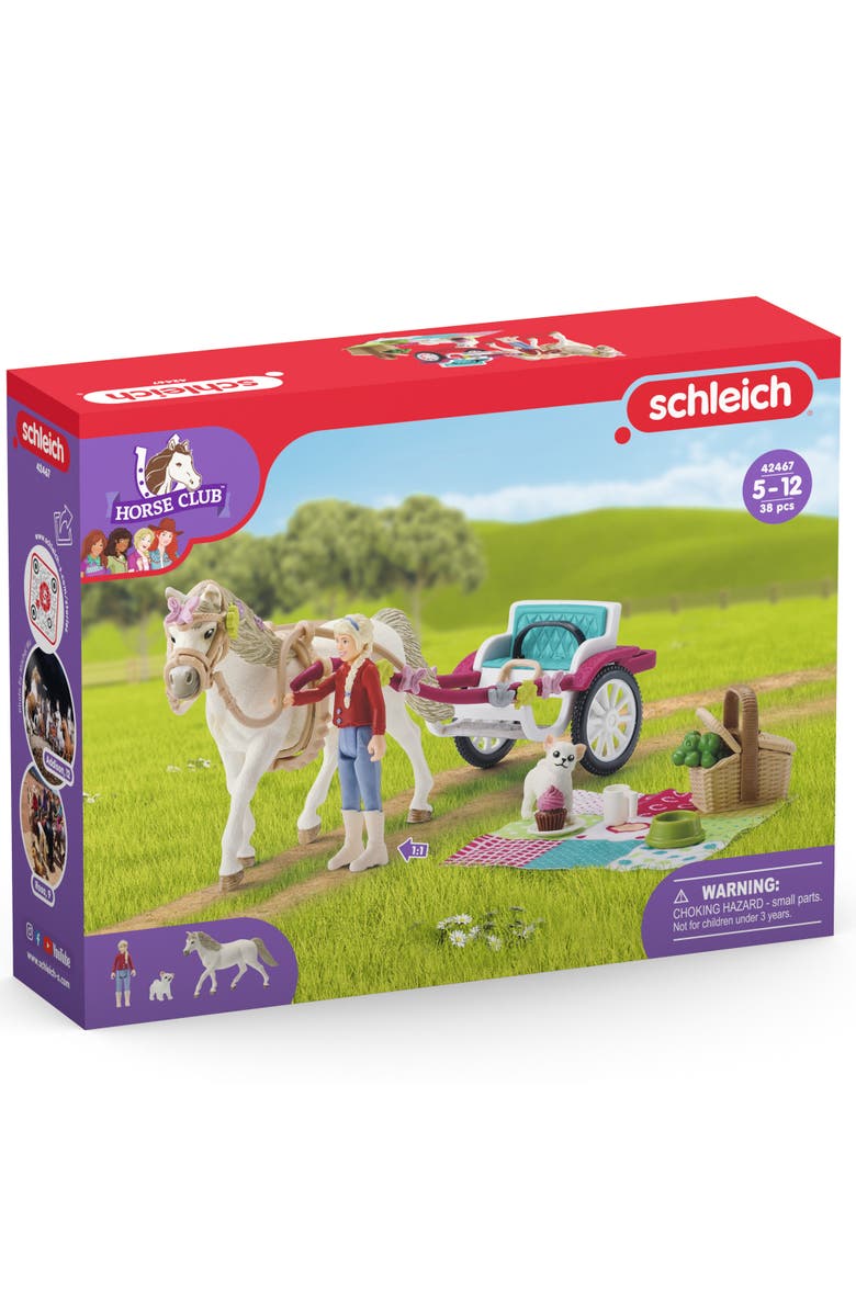 Schleich Horse Club, Small Carriage For The Big Horse Show Toy, Alternate, color, Multicolored