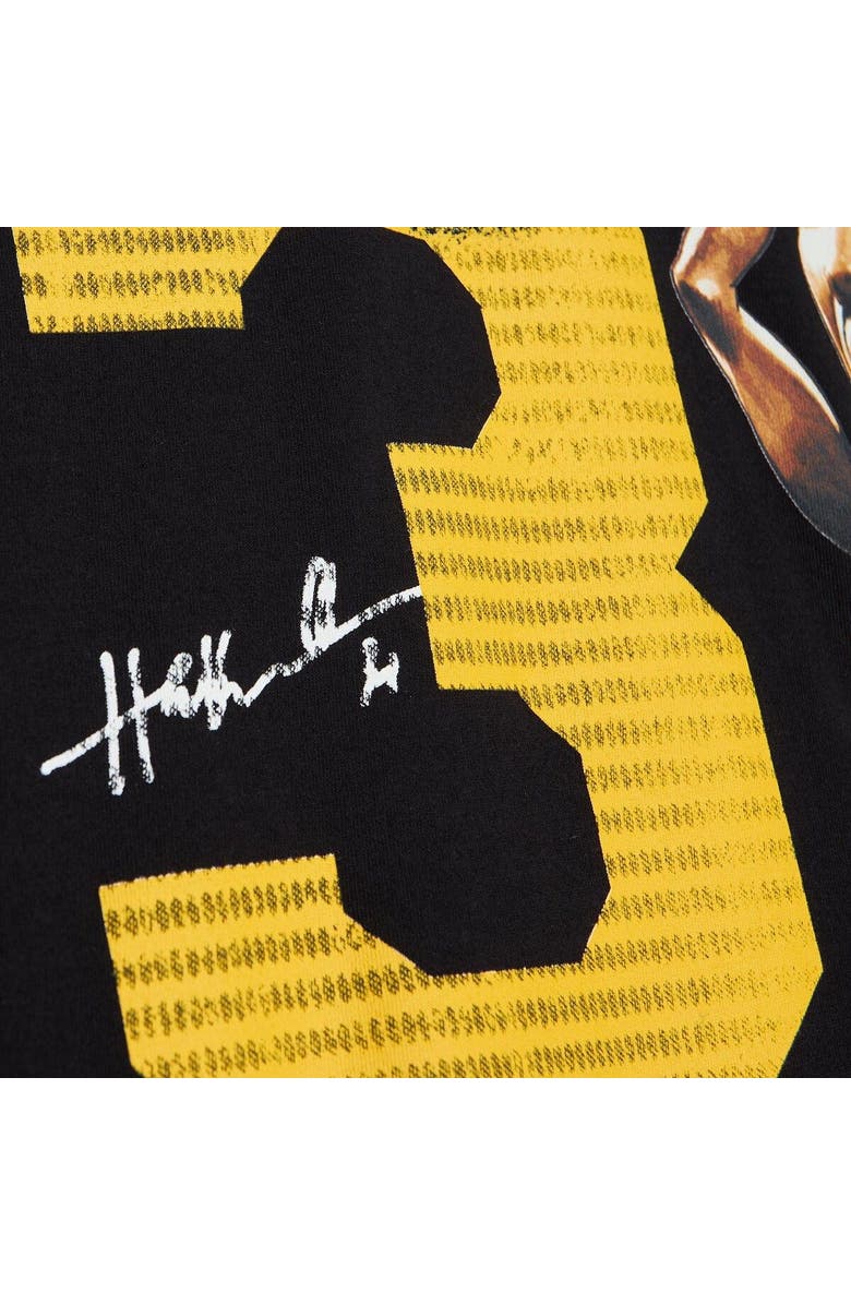 Mitchell & Ness Men's Mitchell & Ness Hakeem Olajuwon Black Houston Rockets Hardwood Classics Caricature T-Shirt, Alternate, color,