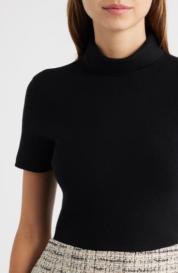 Short Sleeve Combo Tweed Dress