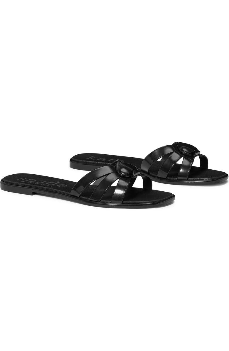 Kate Spade New York sculpted spade jelly slide sandal, Alternate, color,