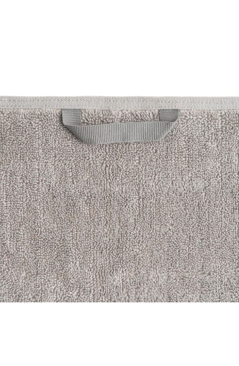 Oliviera Home Ribbed Loom Turkish Cotton Terry Bath and Hand Towel - Set, Alternate, color, Light Gray