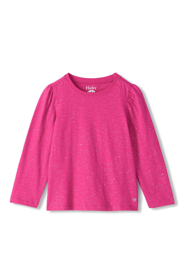Kids' Long Sleeved Cotton T-Shirt, Main, color, VERY BERRY
