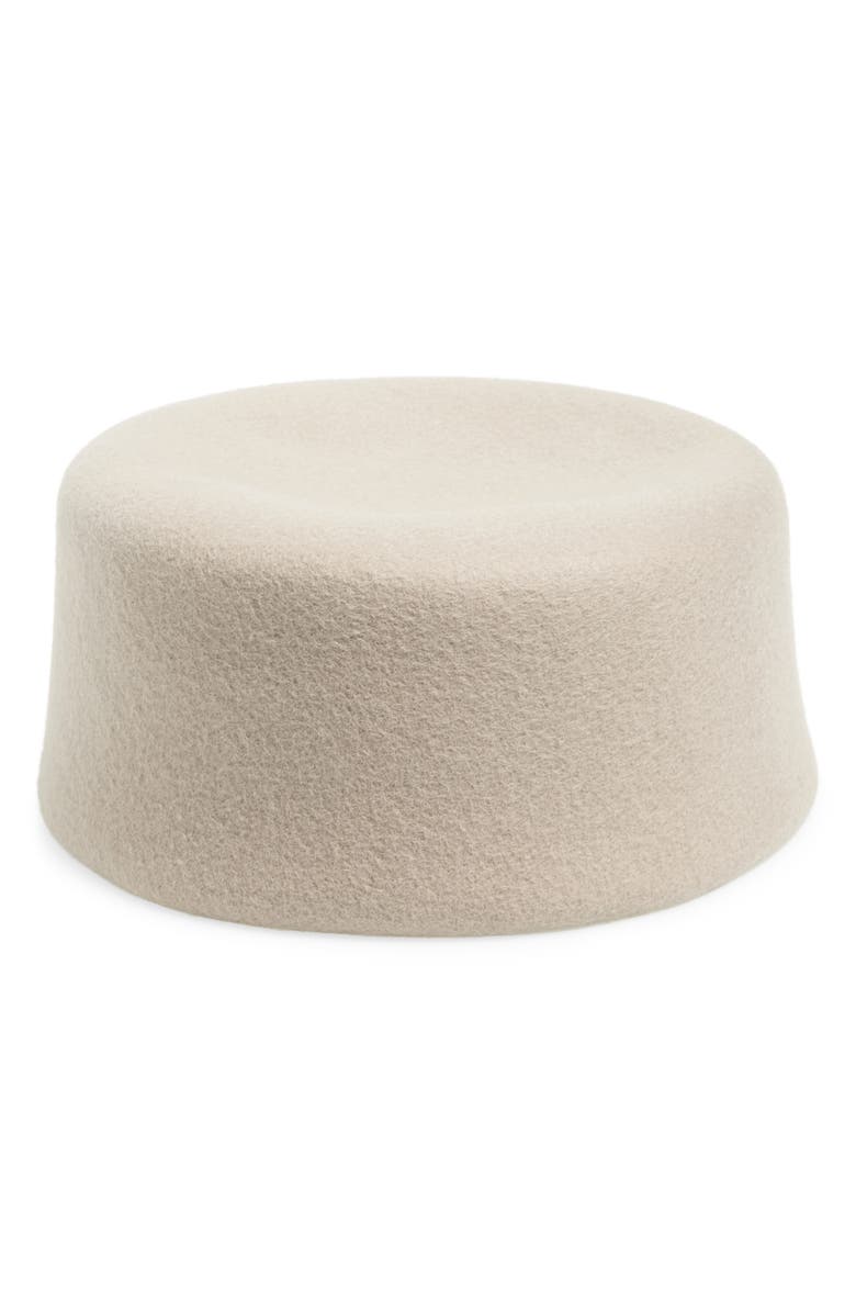 Gigi Burris Millinery Lauren Wool Felt Pillbox Hat, Main, color, 