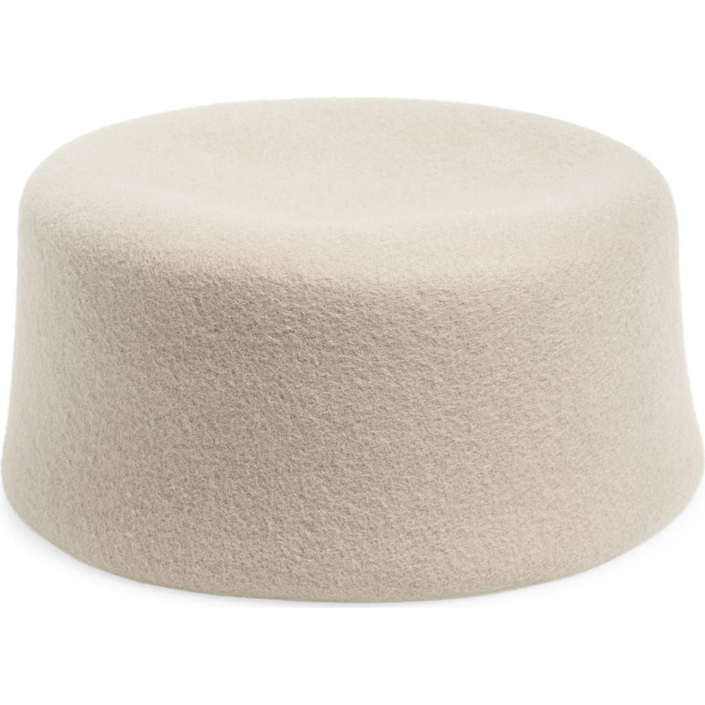 Gigi Burris Millinery Lauren Wool Felt Pillbox Hat In Neutral