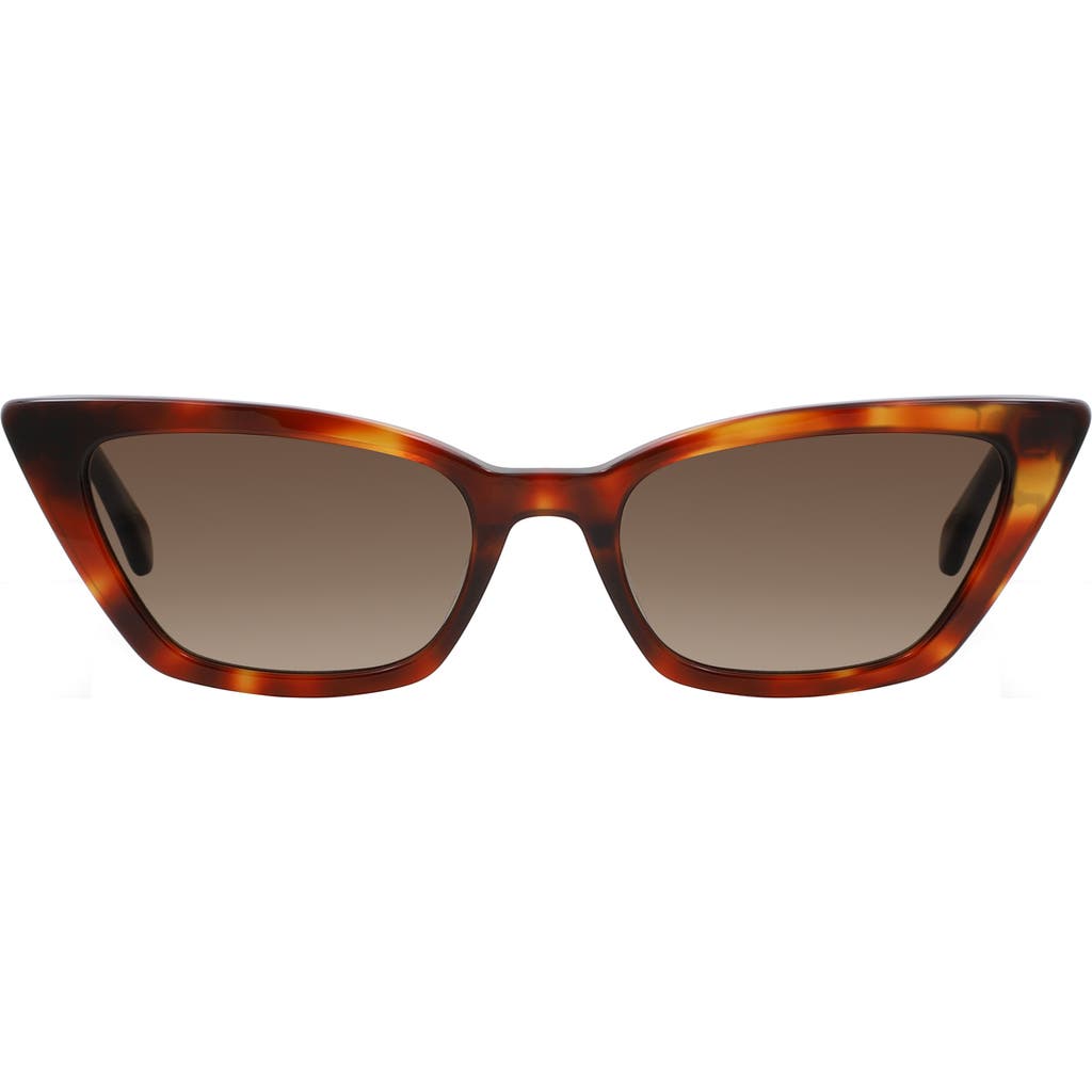 Shop Kate Spade New York Genell 52mm Gradient Cat Eye Sunglasses In Havana/brown Sf