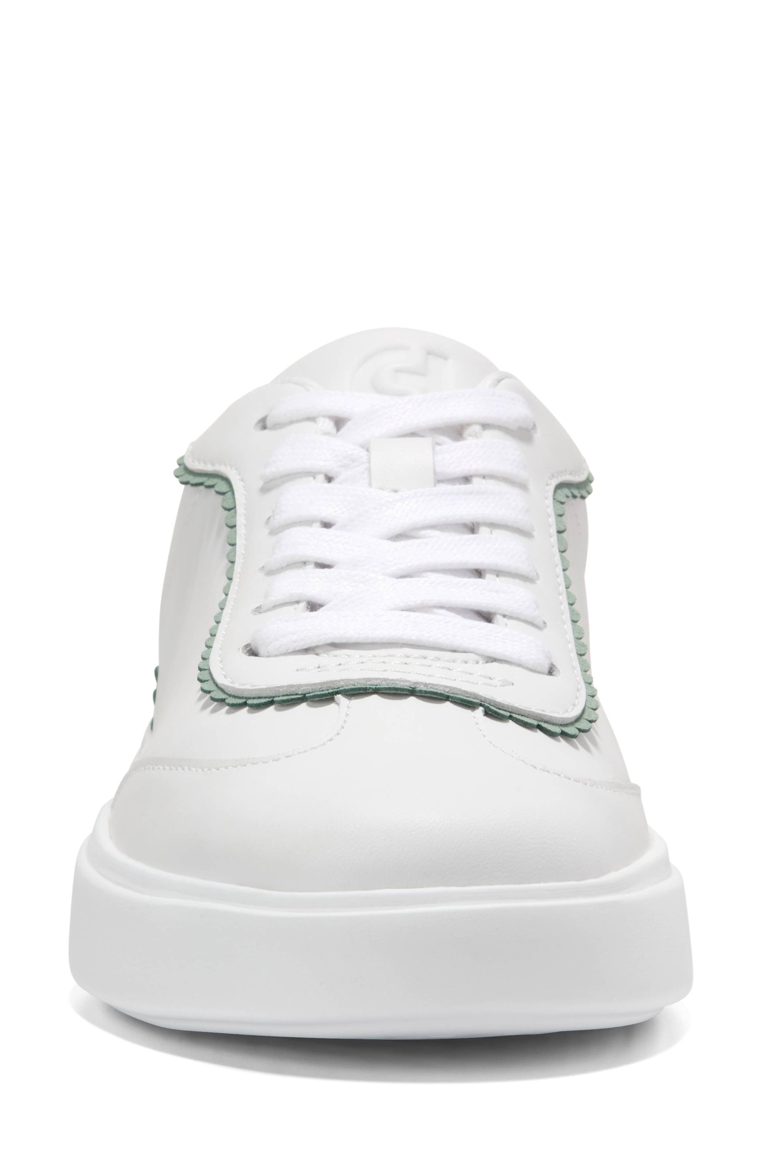 Cole Haan Grand Crosscourt Sneaker, Alternate, color, White Leather / Lily Pad Suede
