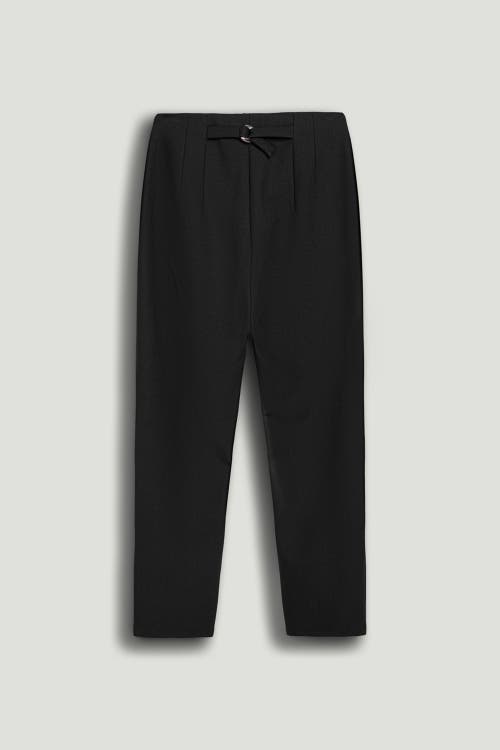 Nocturne Sculpt High-rise Cigarette Trousers In Black