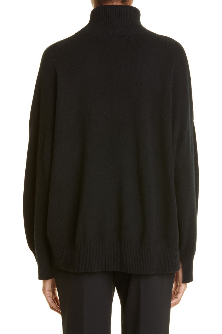 Murano Cashmere Turtleneck Sweater, Alternate, color, BLACK