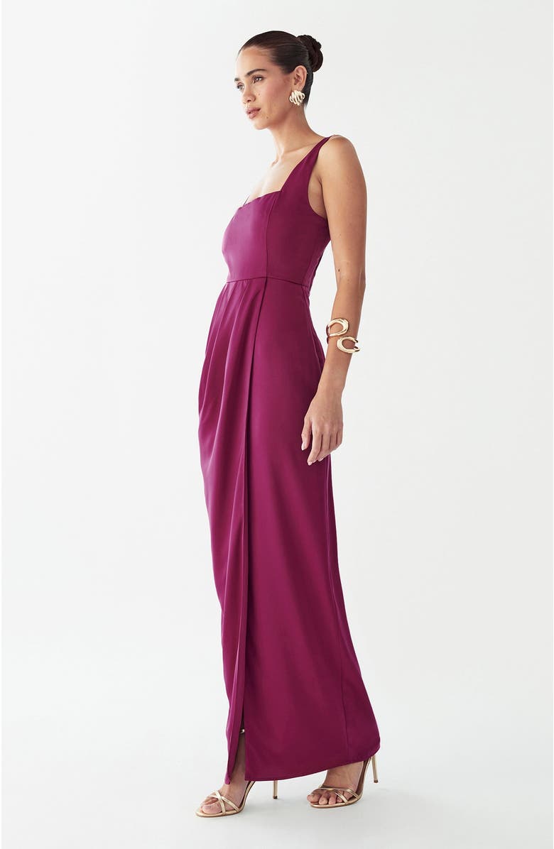 WILLA Akron Maxi Dress, Alternate, color, Berry