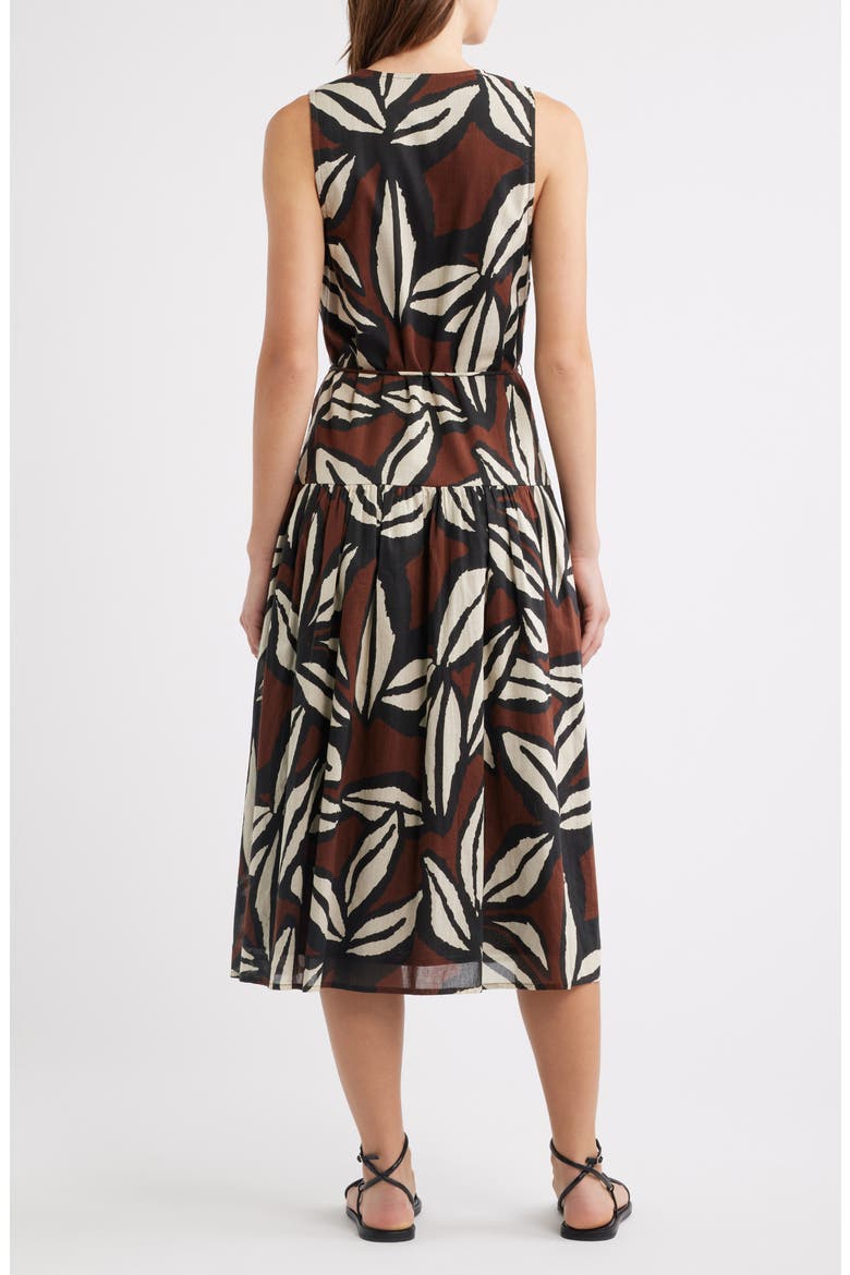 Maeve Midi Dress, Alternate, color, COCOA FLORAL