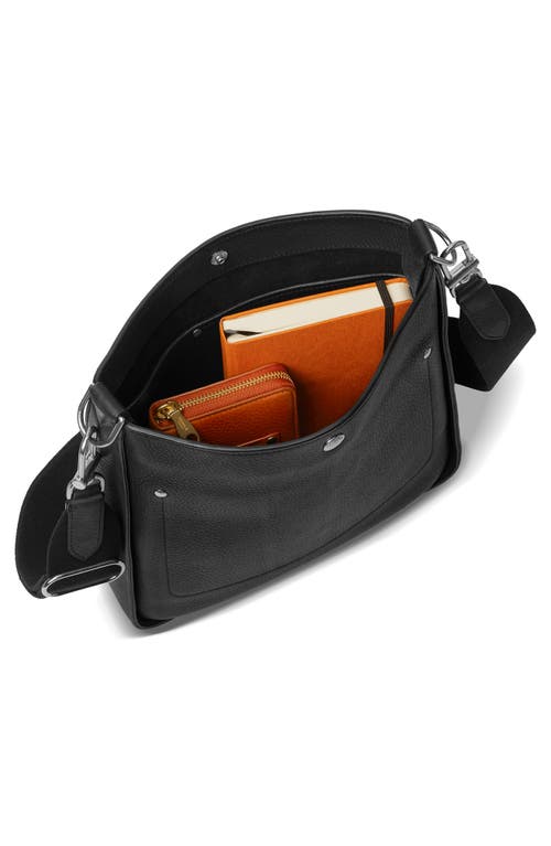 Shinola The Pocket Leather Crossbody Bag In Black