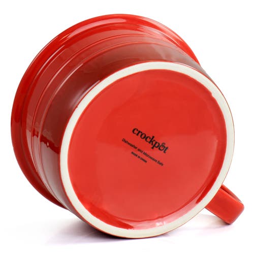 Crock-pot Appleton 24oz Stoneware 4 Piece Soup Mug Set In Red