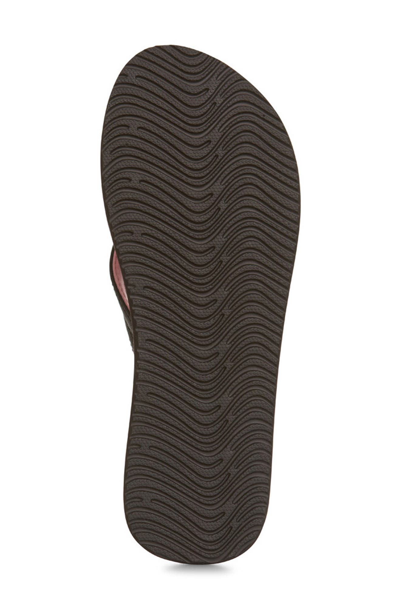 FLOOPI Textured Flip Flop Sandal, Alternate, color, Black