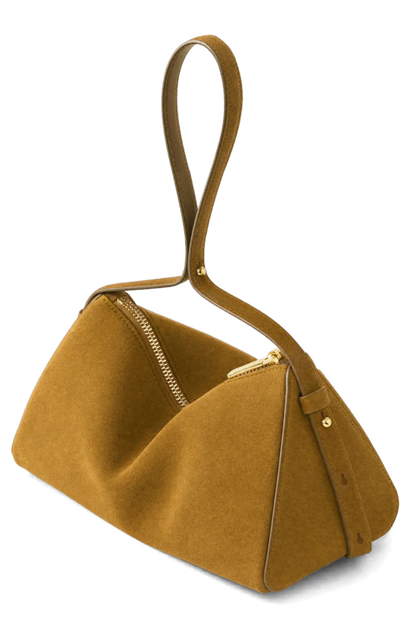 Prism Suede Shoulder Bag, Alternate, color, ACORN