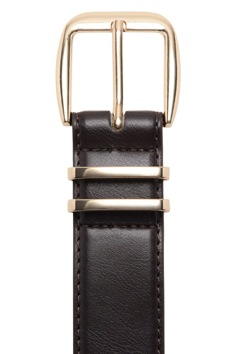 Square Buckle Belt, Alternate, color, CHOCOLATE