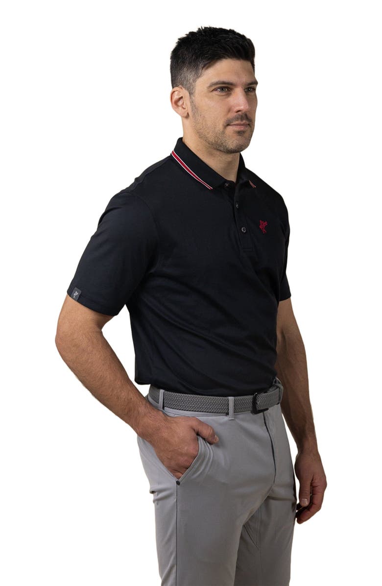 ASHWORTH GOLF The  Original  Polo, Alternate, color, Black/Core Red
