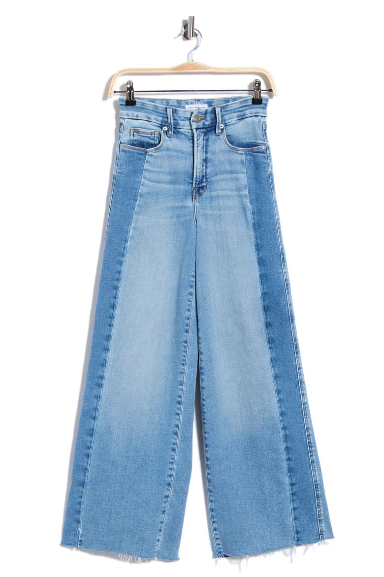 Good Skate High Waist Crop Wide Leg Jeans, Alternate, color, INDIGO1098