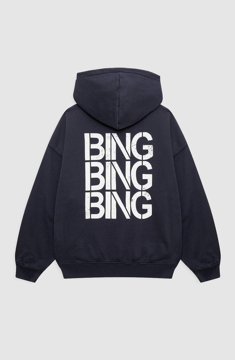 ANINE BING Harvey Stencil Sweatshirt, Alternate, color, Vintage Black