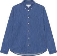 Les Deux Konrad Denim Button Down Shirt