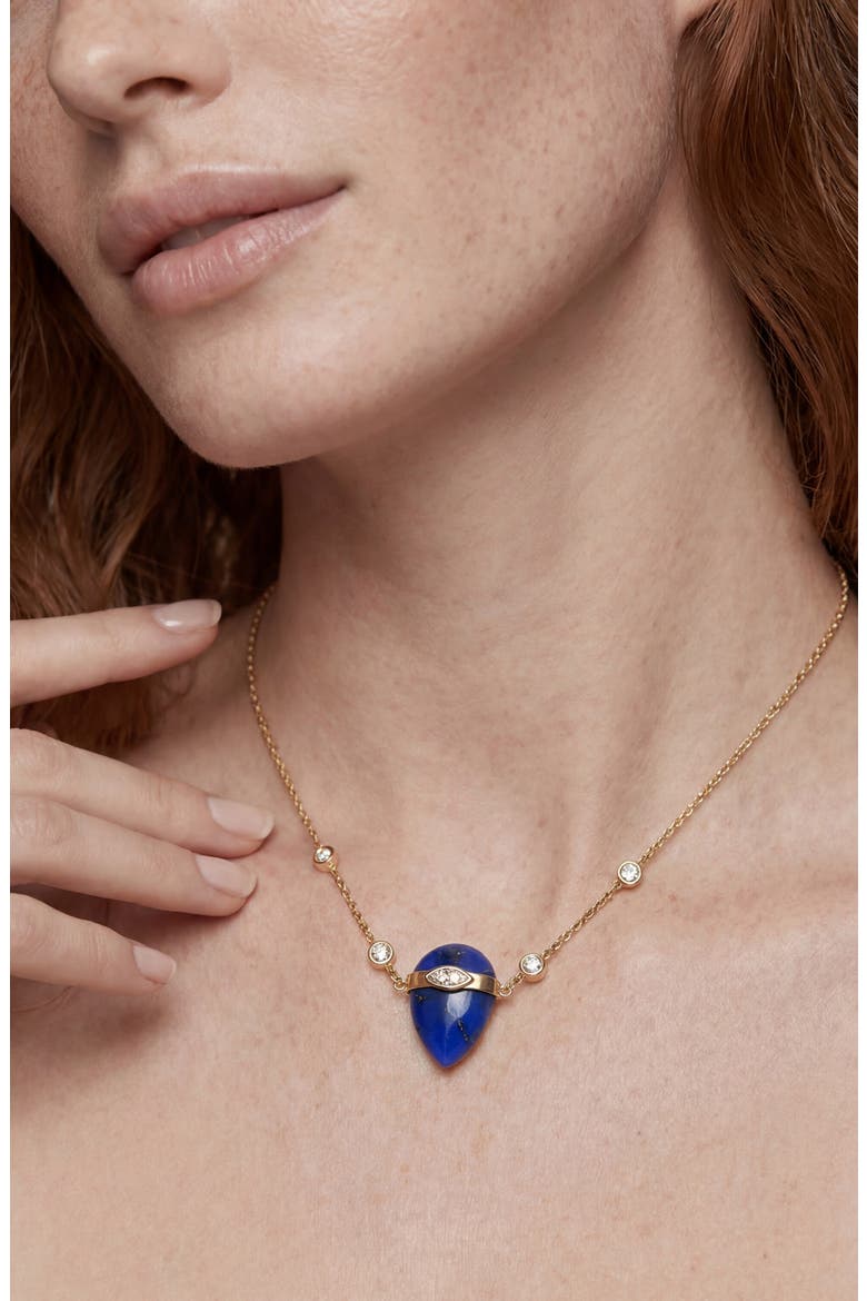 Solstice Lapis Lazuli Pendant Necklace, Alternate, color, LAPIS