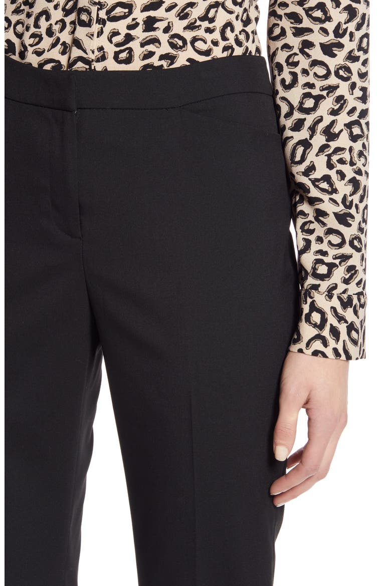 Straight Leg Trousers, Alternate, color, BLACK