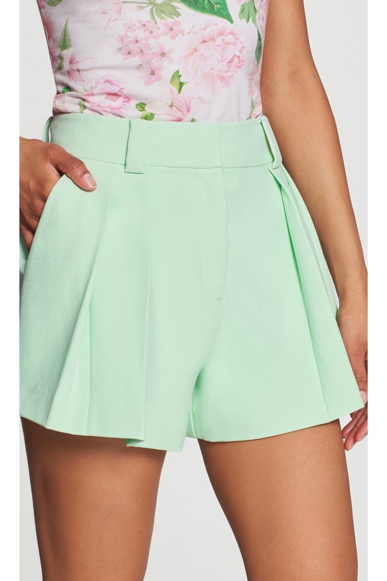 Willa Lightweight Crepe Shorts, Alternate, color, Green
