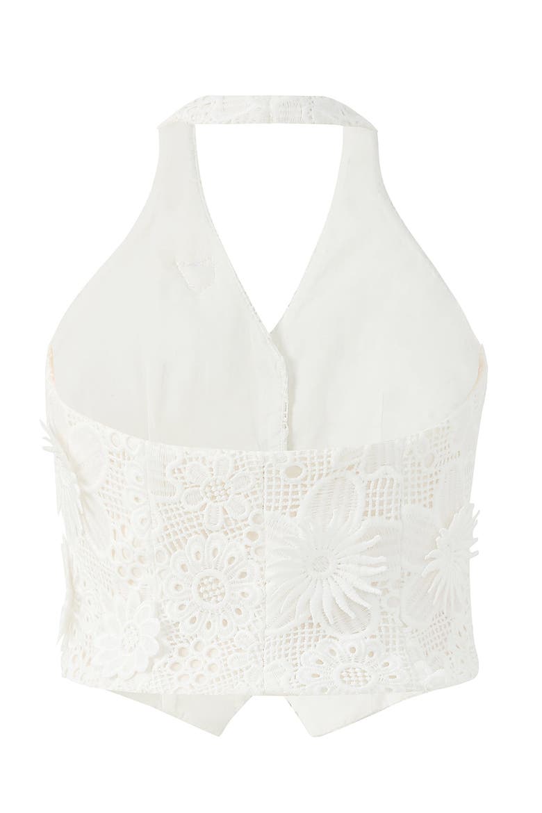 Lucinda Embroidered Vest, Alternate, color, Ivory