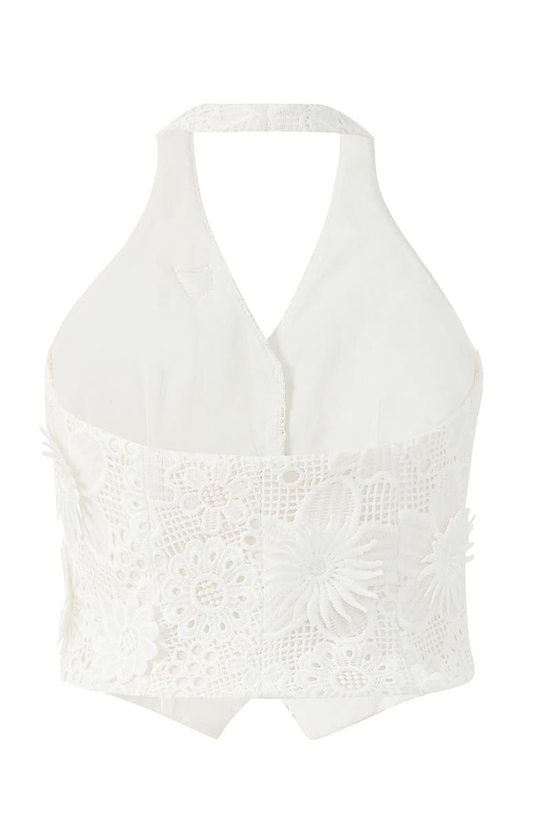 Marlo Kids Lucinda Embroidered Vest, Alternate, color, Ivory