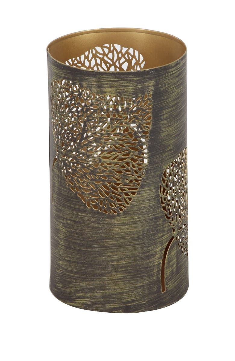 SONOMA SAGE HOME Bronze/Brass Contemporary Iron Candle Lanterns - Set of 3, Alternate, color, 