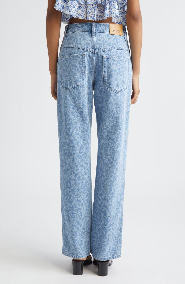 Isabel Marant Étoile Brinsa Straight Leg Jeans, Alternate, color, Blue