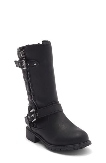 Mia Kids' Lil Gentri Moto Boot In Black