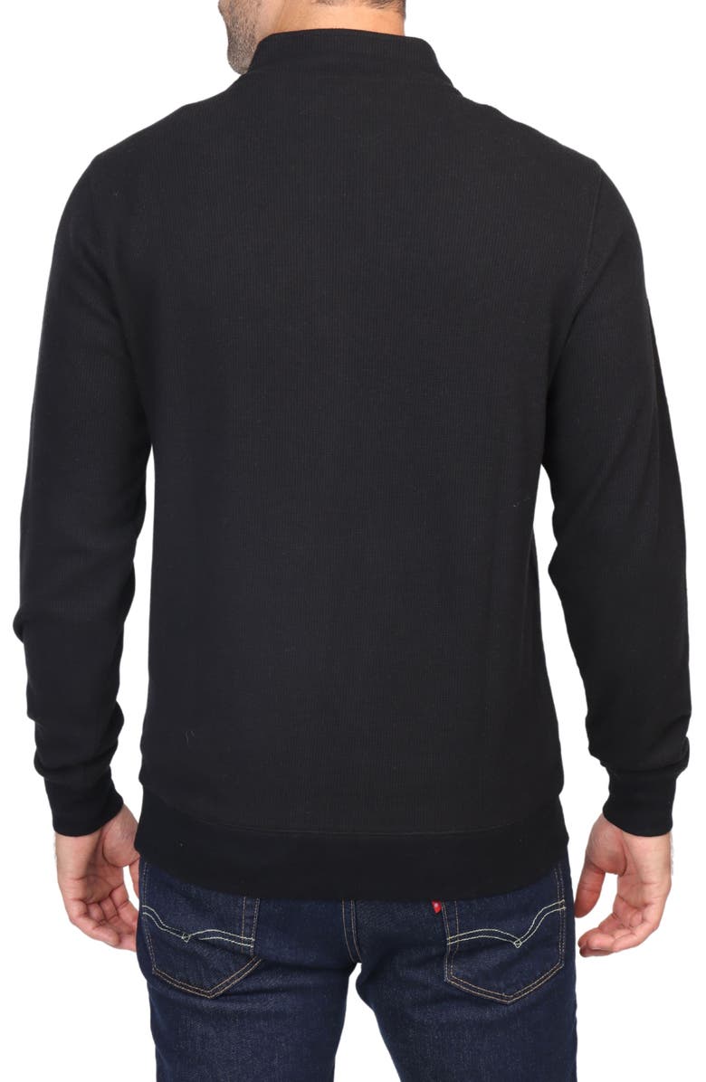 TailorByrd Cozy Knit Quarter Zip Pullover, Alternate, color, 