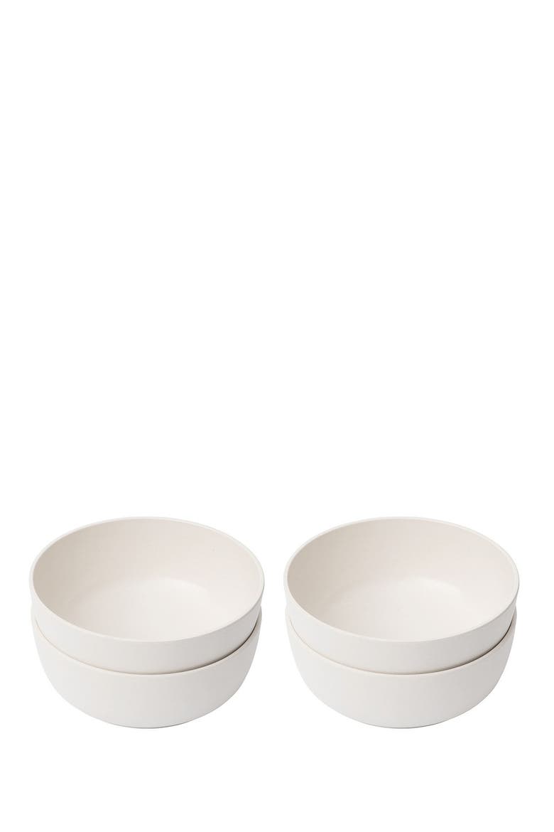 Leo 1qt Bamboo Soup Bowls - Set of 4, Main, color, BEIGE