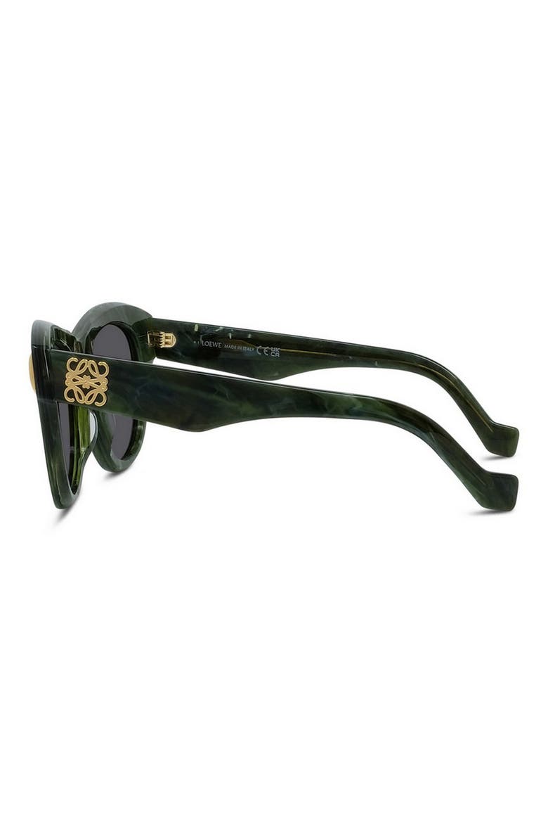 Anagram Round Sunglasses, Alternate, color, SHINY DARK GREEN / SMOKE