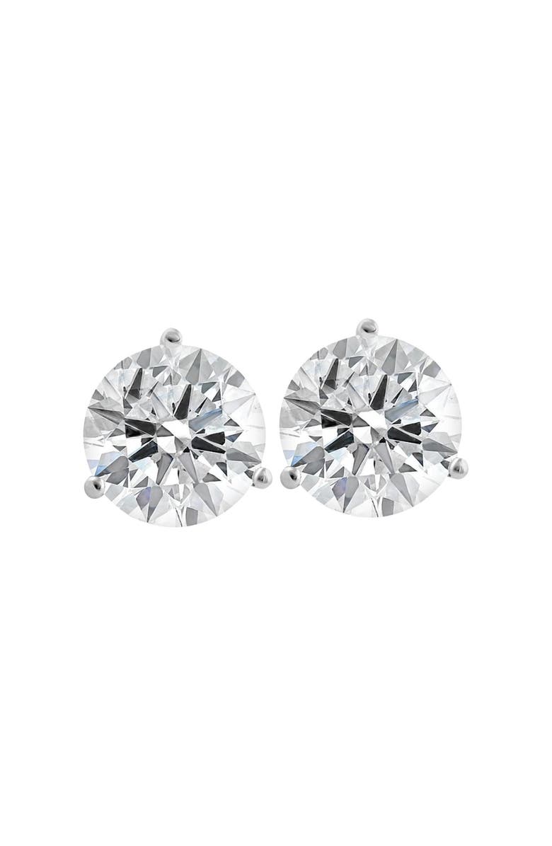 Bliss Diamond 3.20 Ct TW 14k Gold Lab Grown Round-Cut Diamond Martini Studs, Main, color, 14K White Gold