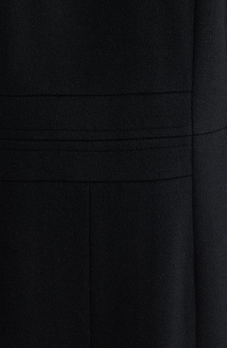 London Fog Wool Blend Longline Coat, Alternate, color, Black