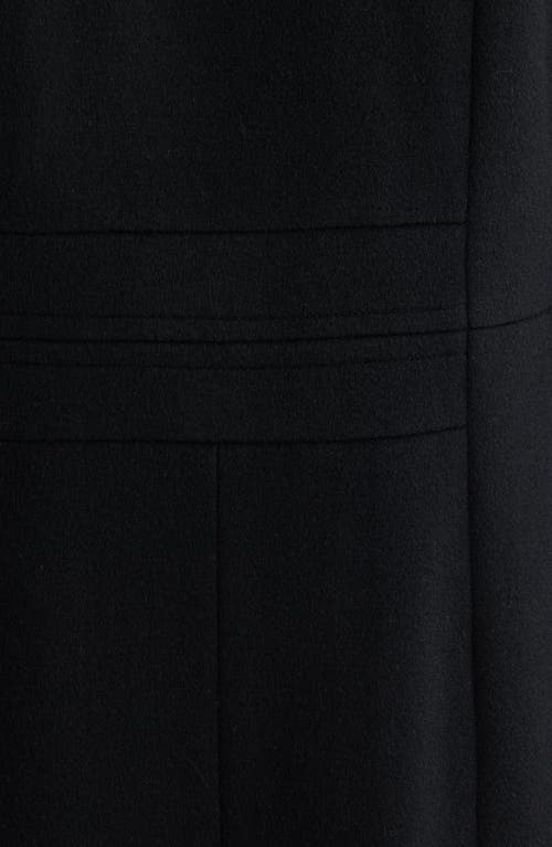 London Fog Wool Blend Longline Coat In Black