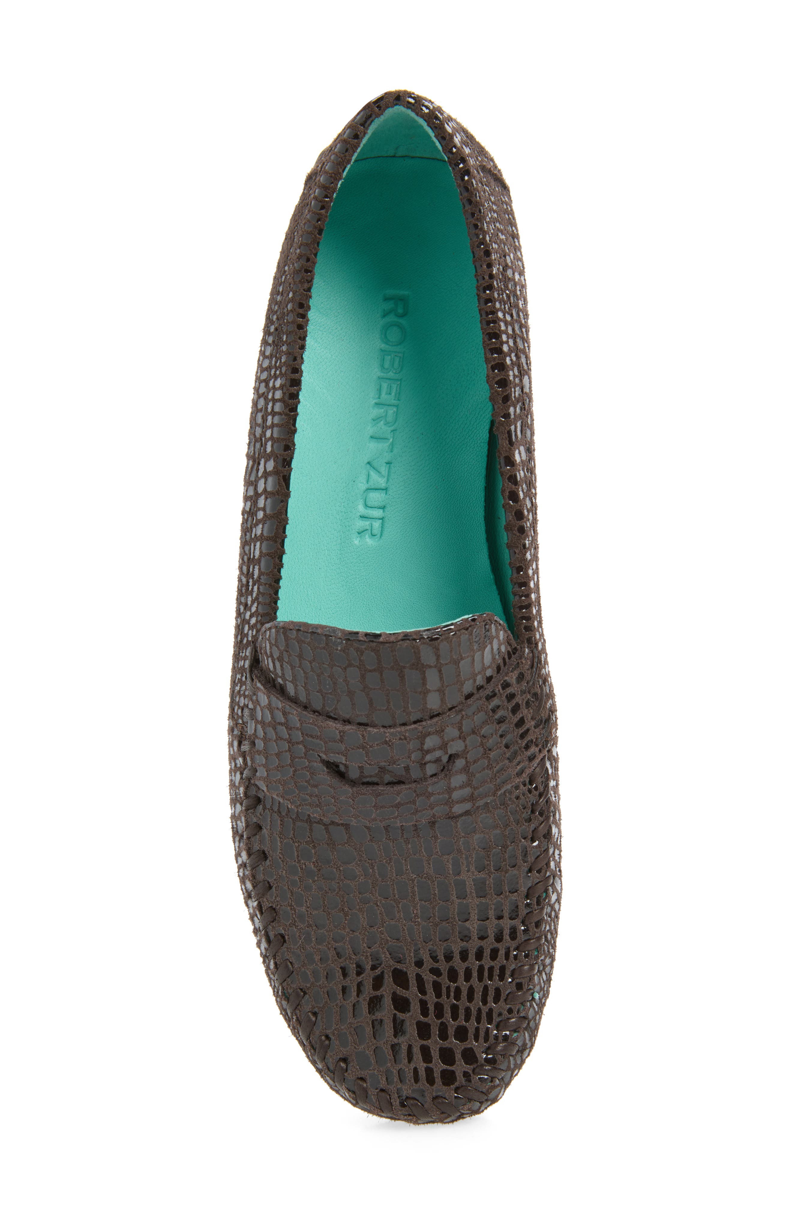 Anna Croc Embossed Loafer, Alternate, color, TMORO CROCO PATENT