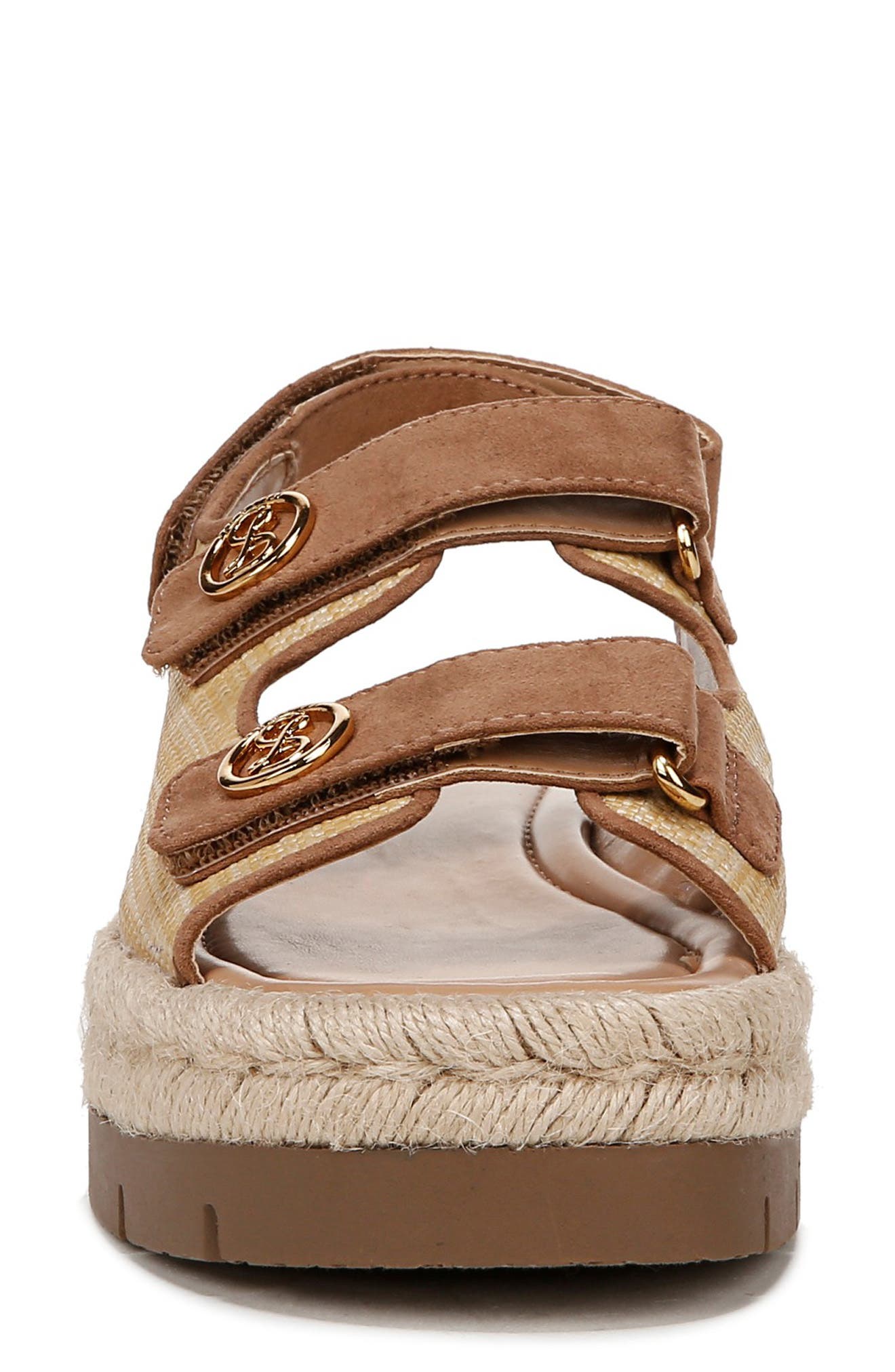 SAM & LIBBY Austin Platform Sandal, Alternate, color, Natural Multi/ Toffee