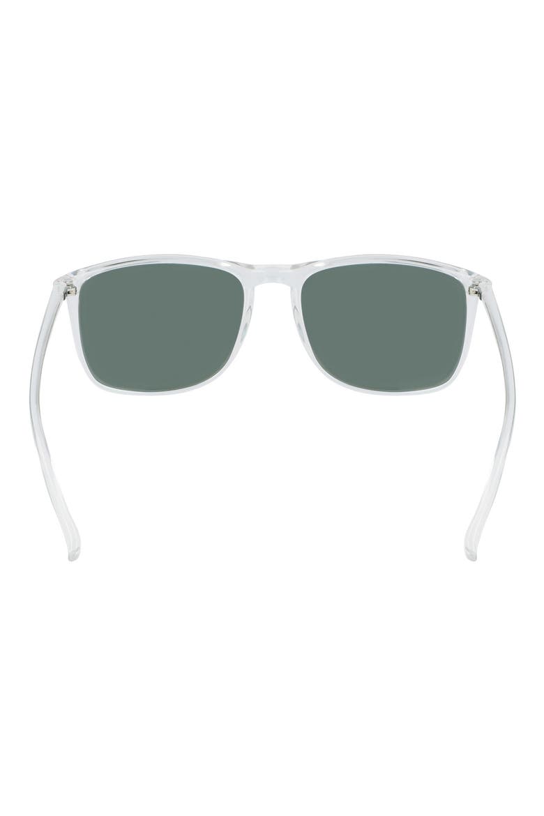 56mm Polarized Square Sunglasses, Alternate, color, CRYSTAL